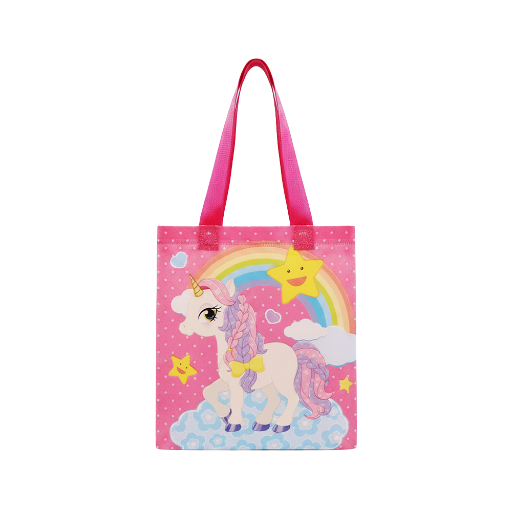 Small PP Printed Unicorn & Star Non-Woven Bag - Pack of 10