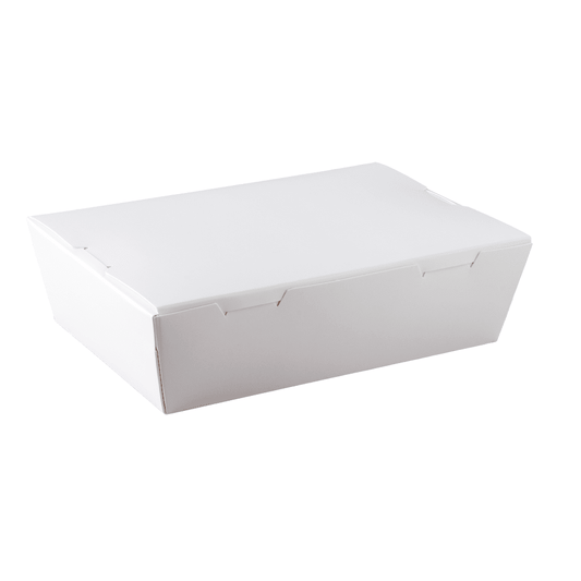 Small White Lunch Box - No Window (Carton of 200) - TEM IMPORTS™
