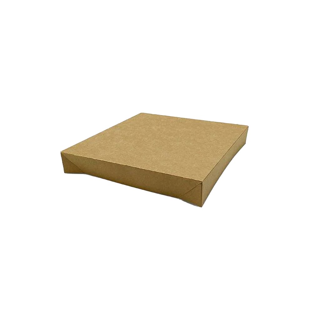 Square Kraft Catering Tray Lid No Window - Suit Small Square Tray - TEM IMPORTS™