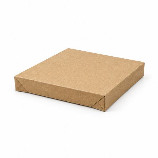 Square Kraft Catering Tray Lid No Window - Suit Small Square Tray - TEM IMPORTS™