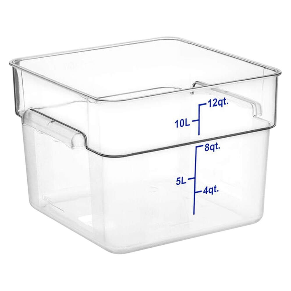 Square Polycarbonate Storage Food Containers 11.4lt/12qt - TEM IMPORTS™