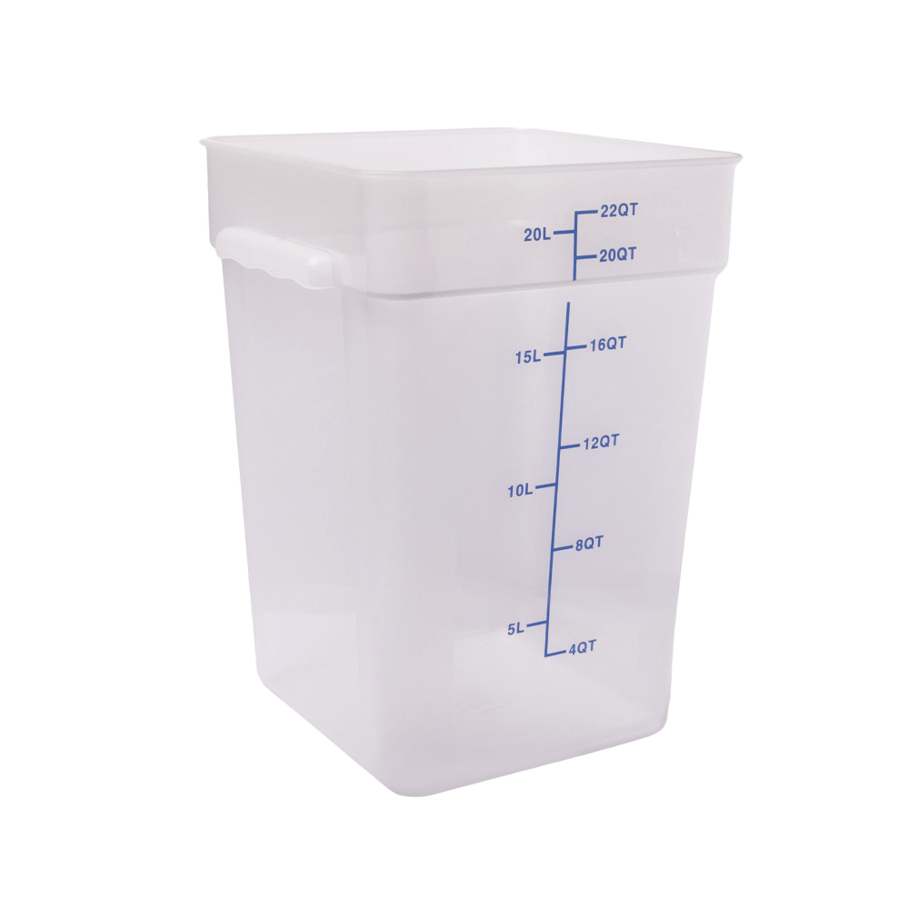 Square PP Storage Food Containers Translucent 20.0lt/22qt - TEM IMPORTS™