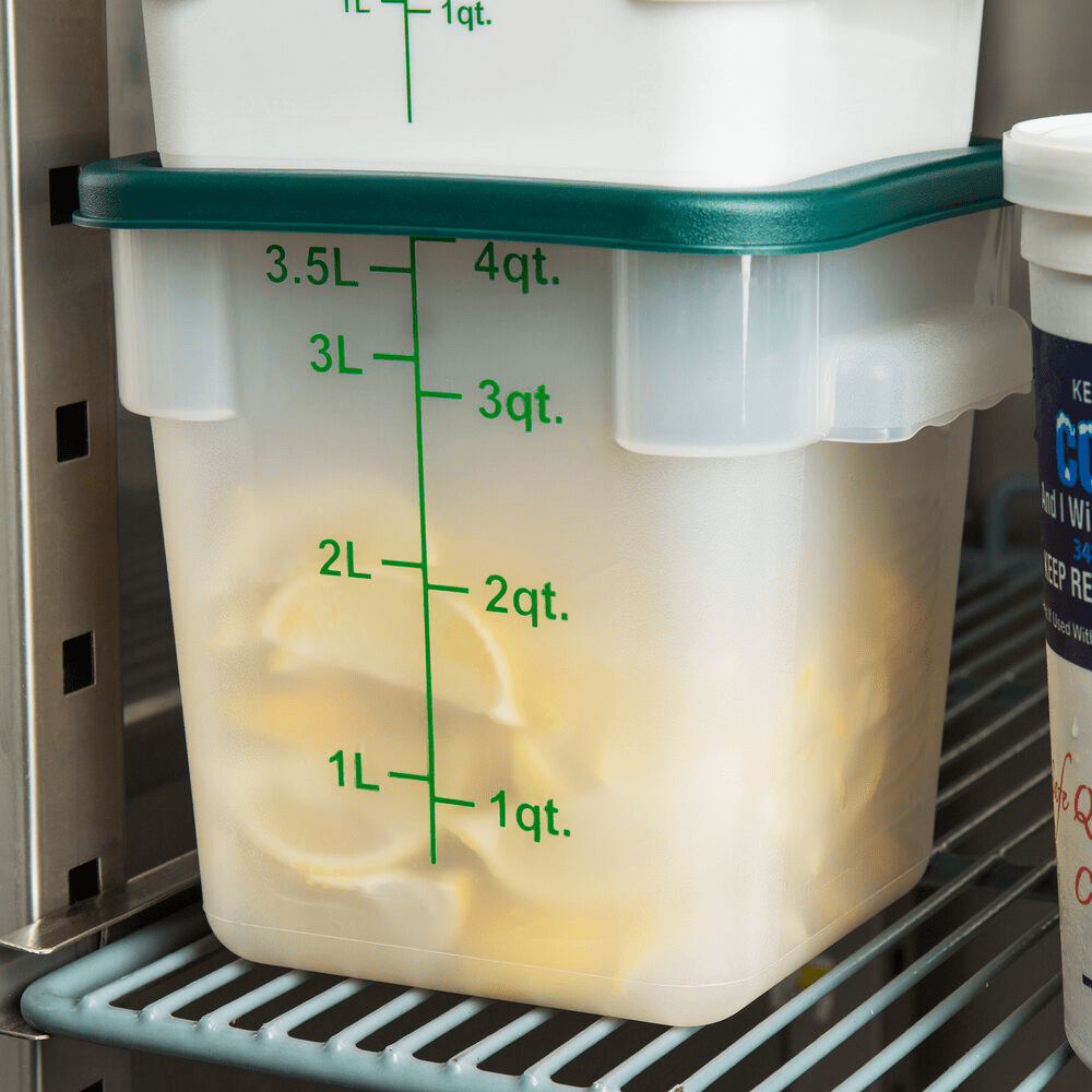 Square PP Storage Food Containers Translucent 3.8lt/4qt - TEM IMPORTS™
