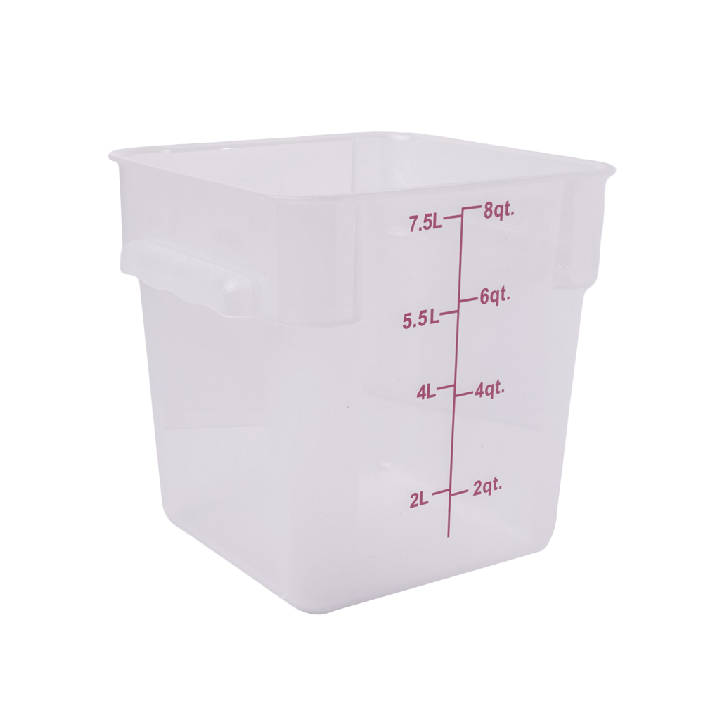 Square PP Storage Food Containers Translucent 7.6lt/8qt - TEM IMPORTS™