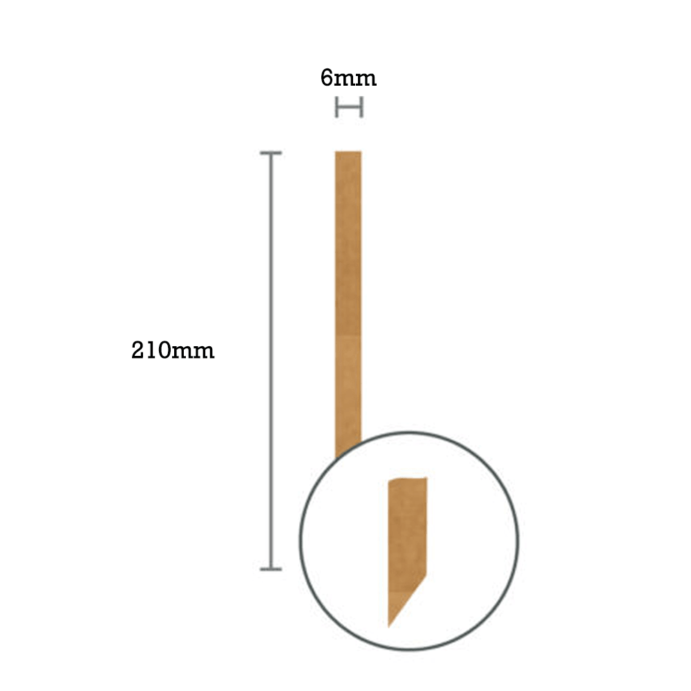 Sugarcane Fiber Straw 6mm Slant Cut - TEM IMPORTS™