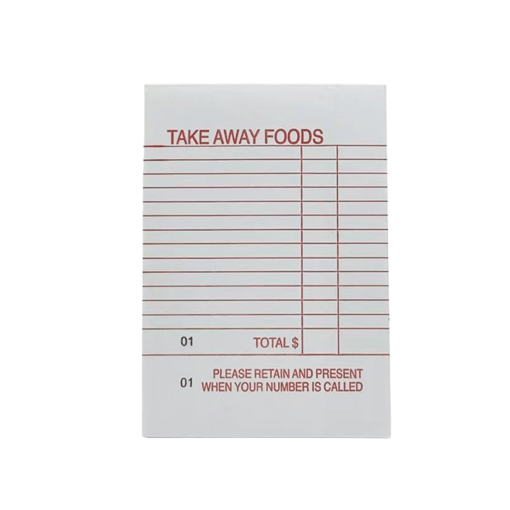 Takeaway Food Single Docket Book - TEM IMPORTS™