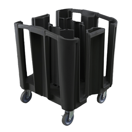 TRUST Commercial® Adjustable Plate Cart - Black - TEM IMPORTS™