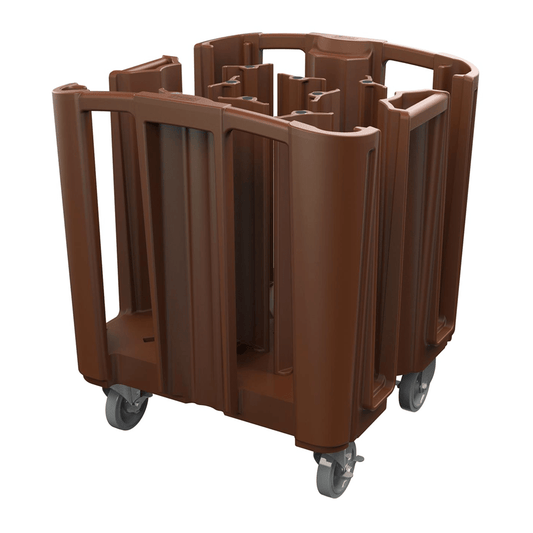 TRUST Commercial® Adjustable Plate Cart - Brown - TEM IMPORTS™