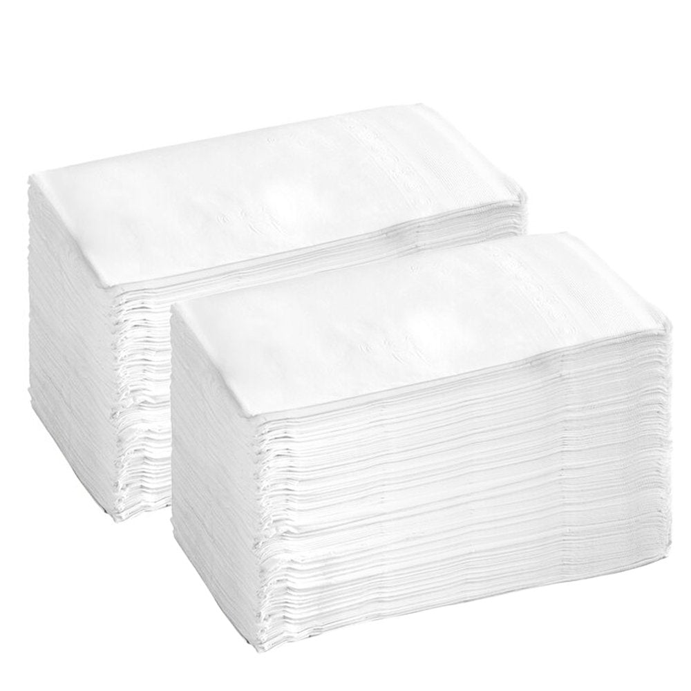 White Quilted 2ply Dinner Napkin GT Fold - TEM IMPORTS™