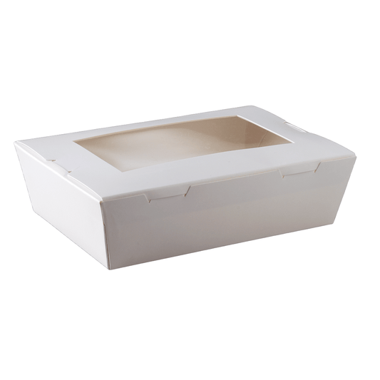 Window Lunch Box White Medium - 200/CTN - TEM IMPORTS™