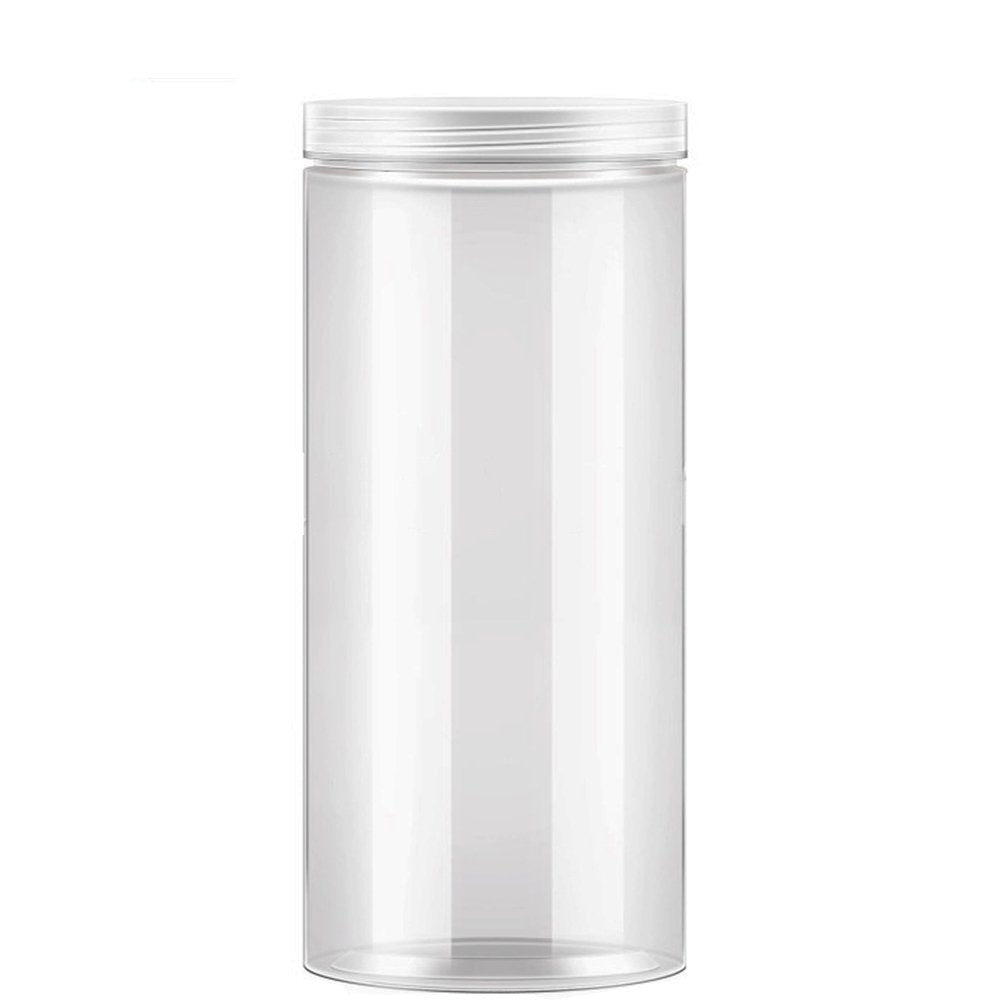 1000mL/89mm Neck Straight Sided Plastic Jar With Plastic Lid - TEM IMPORTS™