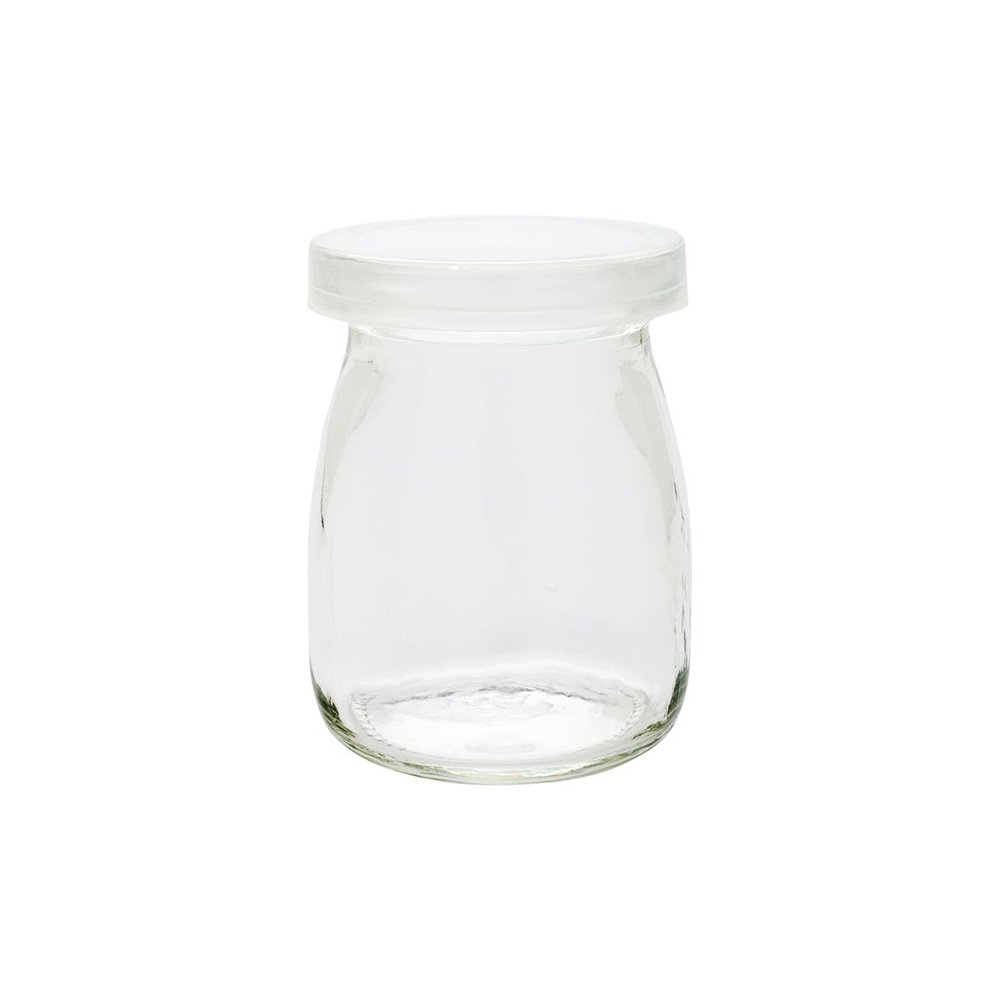 100mL Plain Pudding Glass Jar With Soft PE Lid - TEM IMPORTS™