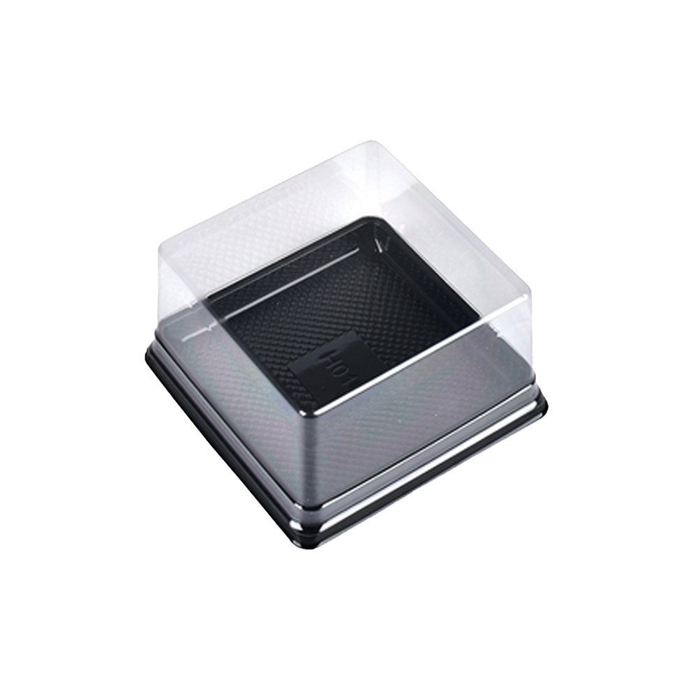 100x100x50mm Individual Black Square Container With Lid - TEM IMPORTS™