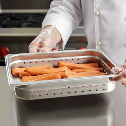 1/2 Size Anti-Jam Gastronorm Perforated Steam Pans - 3.5L - TEM IMPORTS™