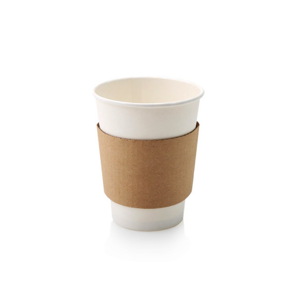 12/16oz Hot Coffee Cup Sleeve Kraft - TEM IMPORTS™