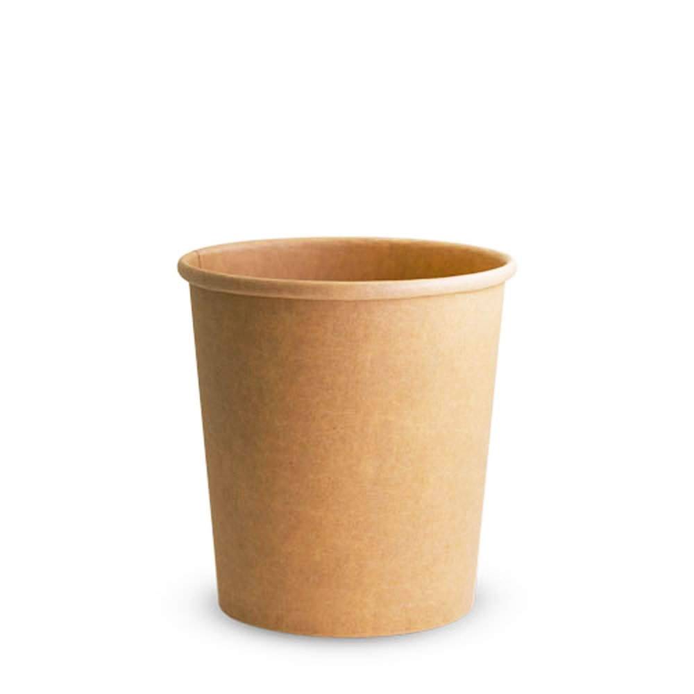 12oz/350mL PE Coated Kraft Paper Soup Cup - TEM IMPORTS™