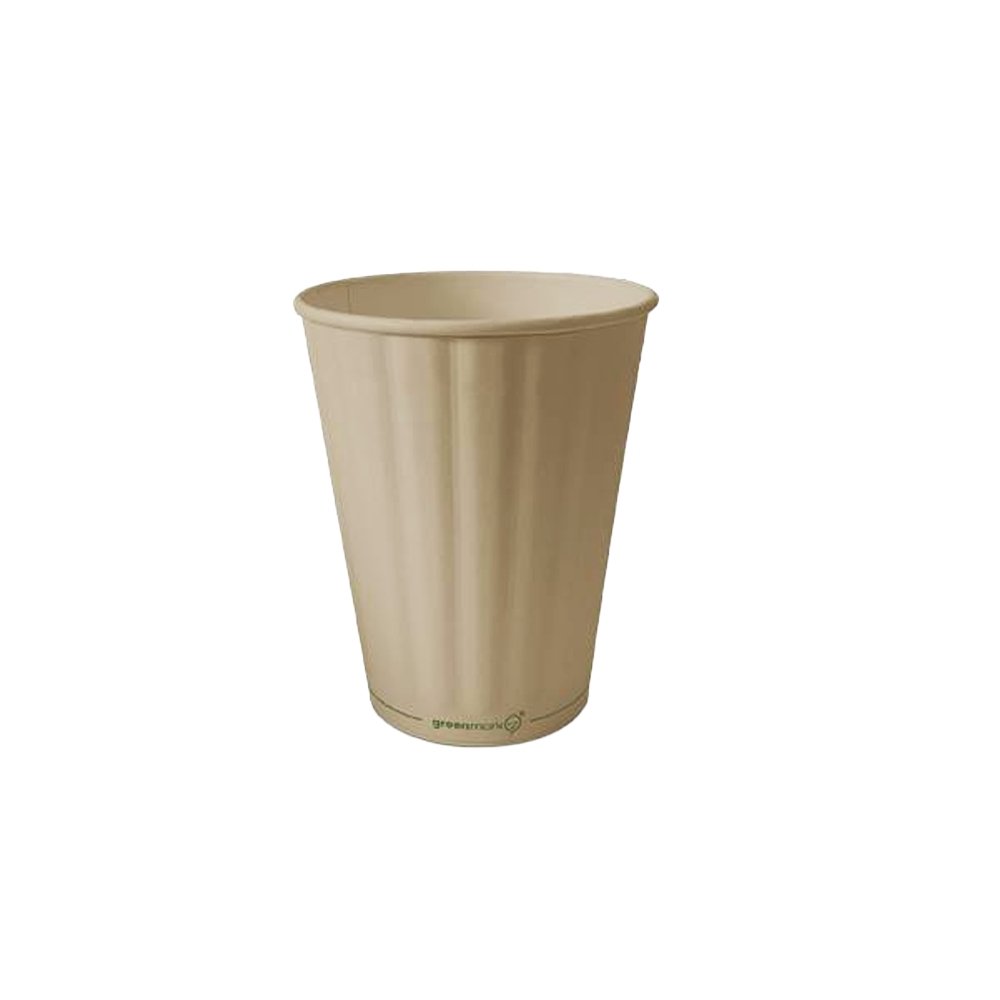 12oz/355mL Aqueous Coated Bamboo Embossed DW Cup - TEM IMPORTS™