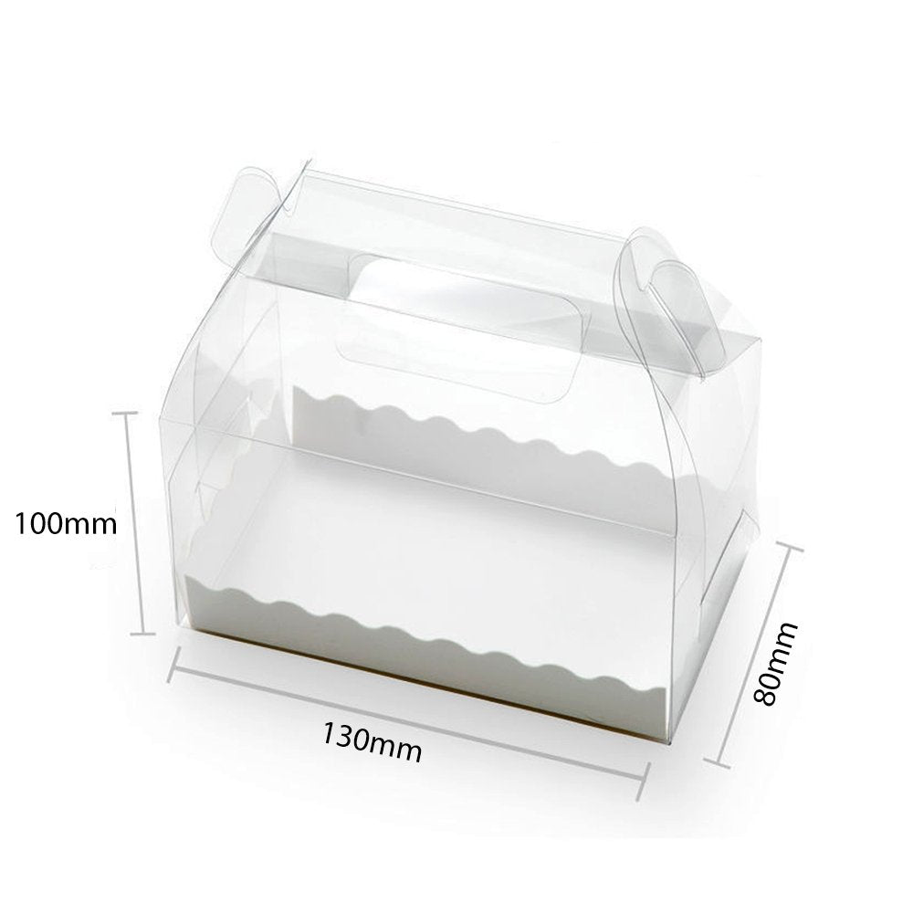 130x80x100 Rectangular Clear Box With Handle - TEM IMPORTS™