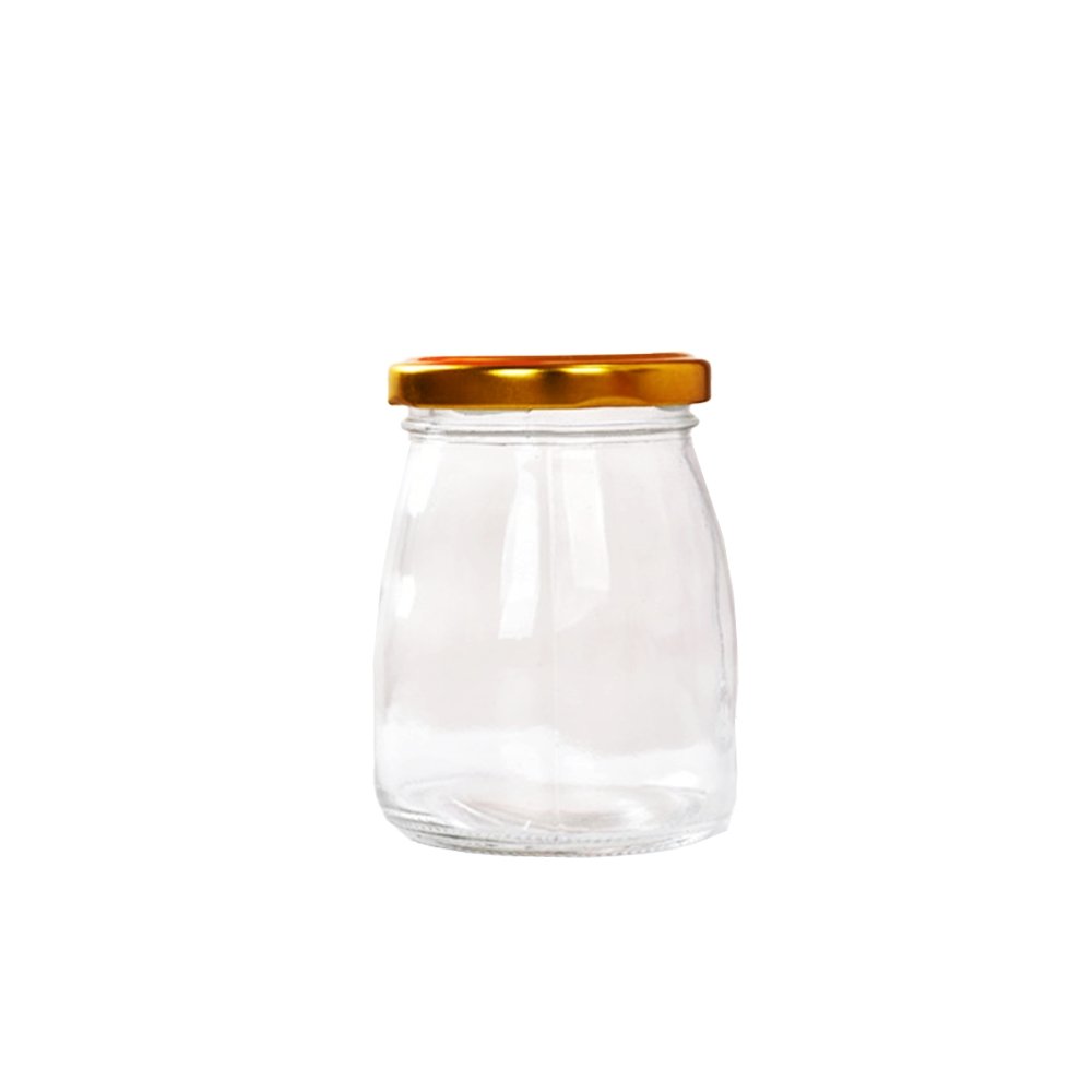 150mL Glass Jar With Gold Metal Twist Lid - TEM IMPORTS™