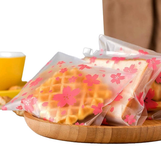 150x100mm Blossoms Self Adhesive Sealing Bag-Pk100 - TEM IMPORTS™