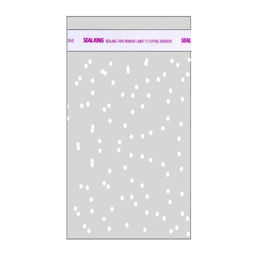 150x100mm Polka Dots Self Adhesive Sealing Bag-Pk100 - TEM IMPORTS™