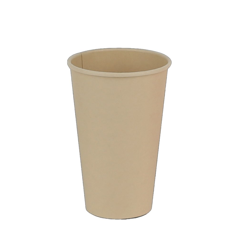 16oz/475mL PE Coated Bamboo Paper Cold Cup - TEM IMPORTS™
