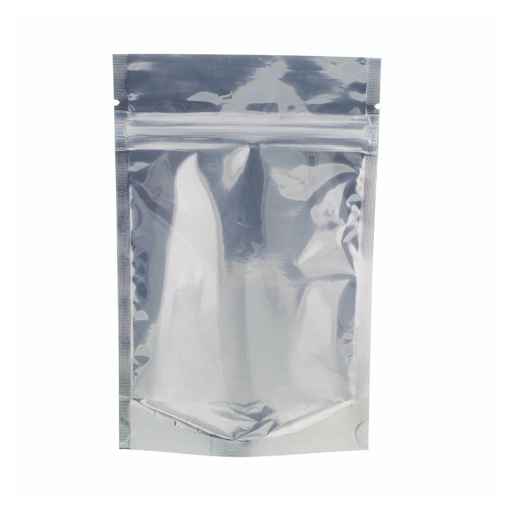 16x24 Reusable Foil Silver Ziplock Bag Full Window - Pack of 50 - TEM IMPORTS™