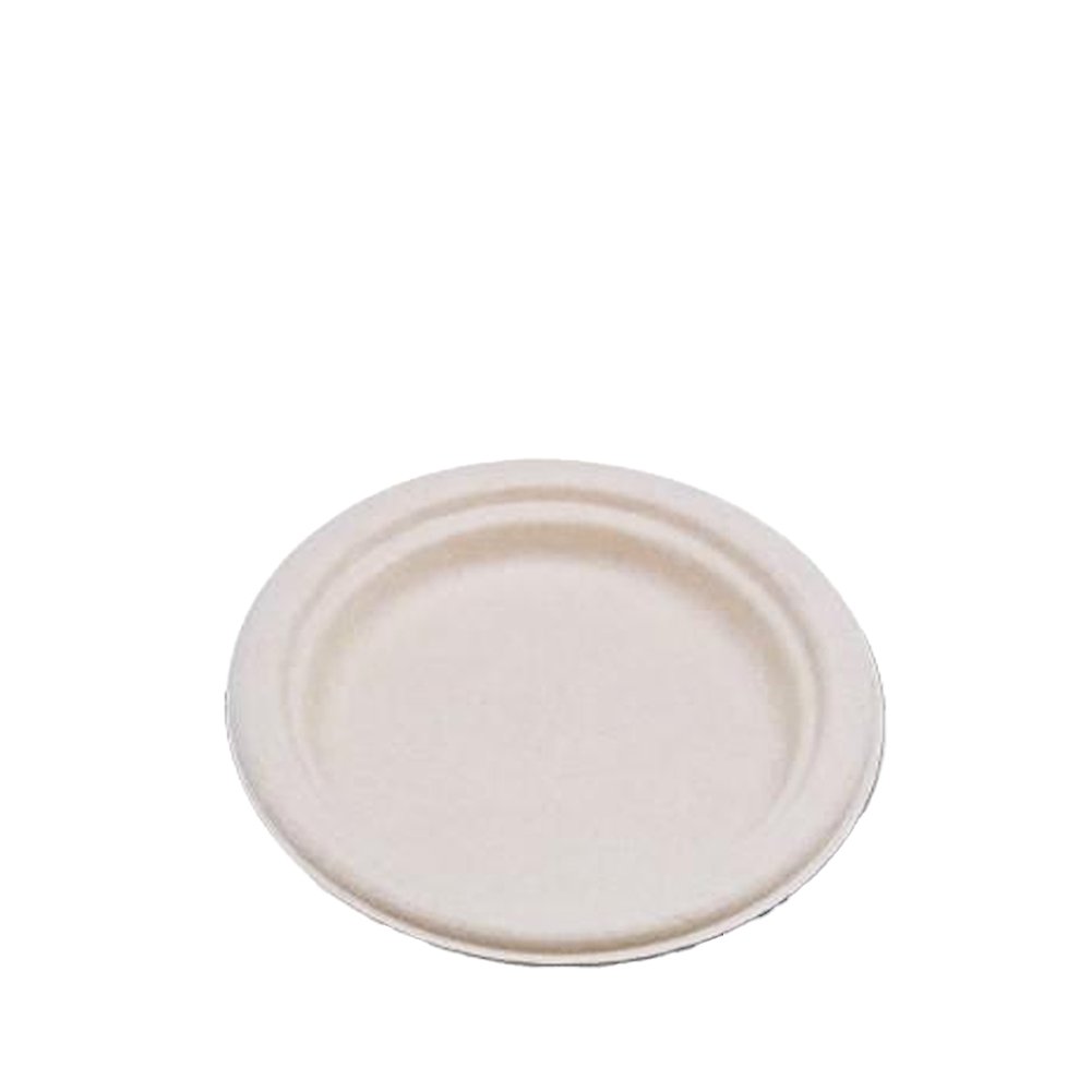 171mm/7 Inch Round Bamboo Paper Plate - TEM IMPORTS™