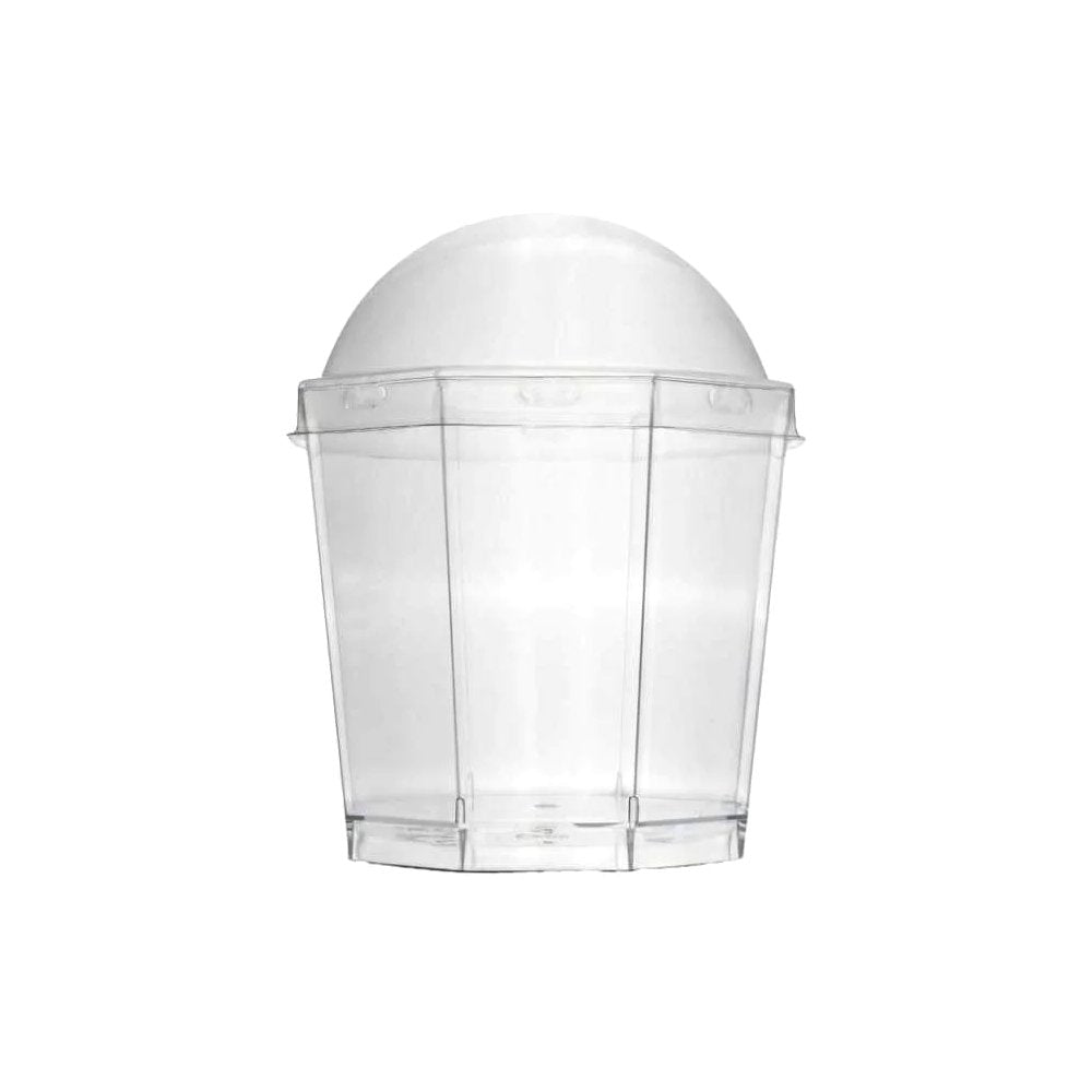 180mL Clear Hexagon Shape Container With Lid - TEM IMPORTS™
