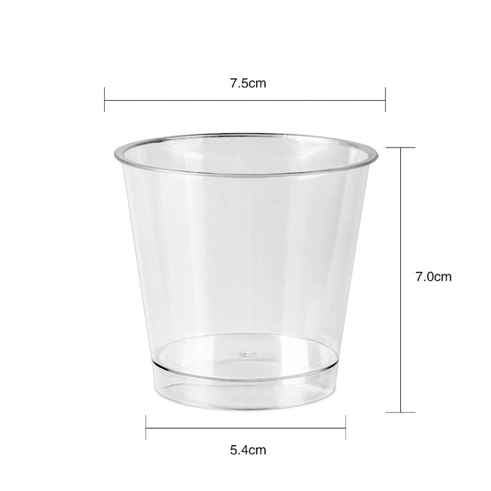 180mL Clear Round Container With Lid - TEM IMPORTS™