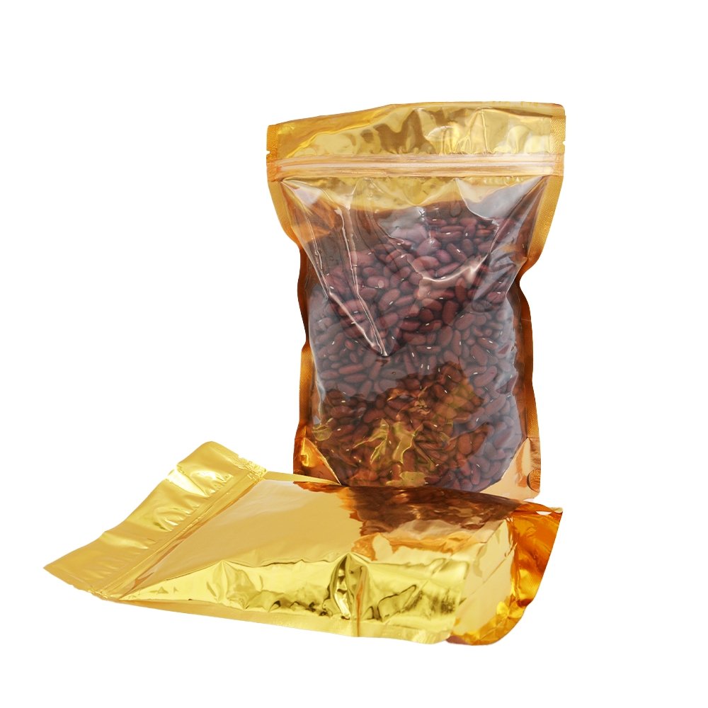 18x26 Gold Ziplock Foil Bag Full Window-Pk50 - TEM IMPORTS™