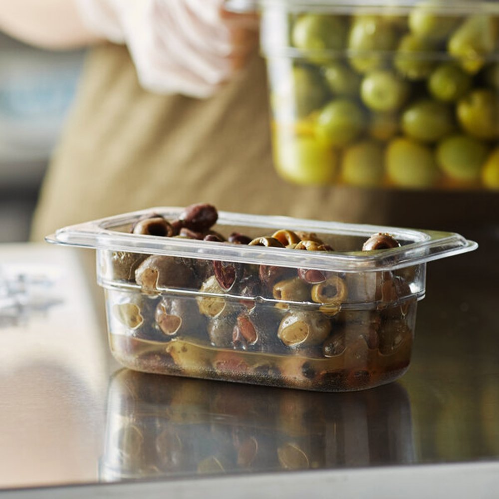 1/9 Size Clear Polycarbonate Food Pan - 0.5L - TEM IMPORTS™