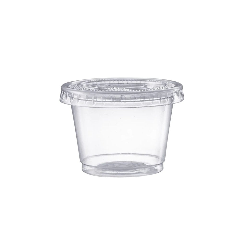 1oz/30mL Round Sauce Container With Lid - Pk100 - TEM IMPORTS™