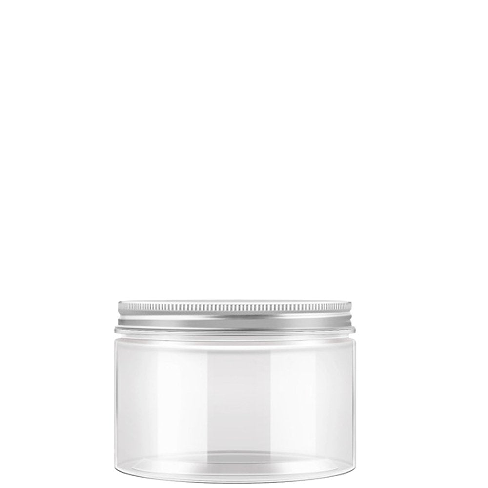 200mL/89mm Neck Straight Sided Plastic Jar With Metal Lid - TEM IMPORTS™
