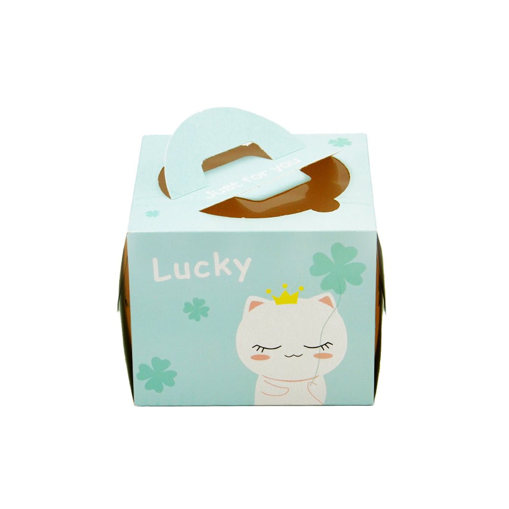 20x20x15 Patisserie Square Cake Box - Lucky Cat - TEM IMPORTS™