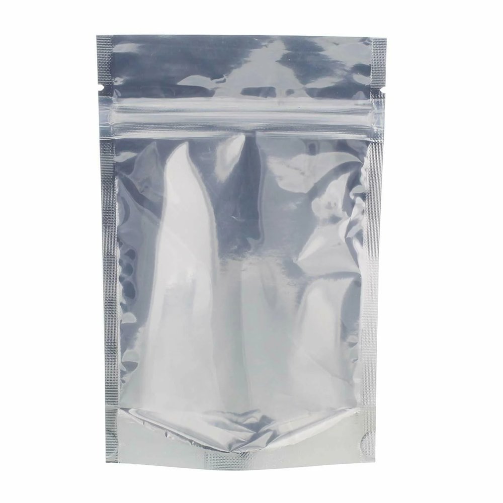 20x30 Reusable Foil Silver Ziplock Bag Full Window - Pack of 50 - TEM IMPORTS™