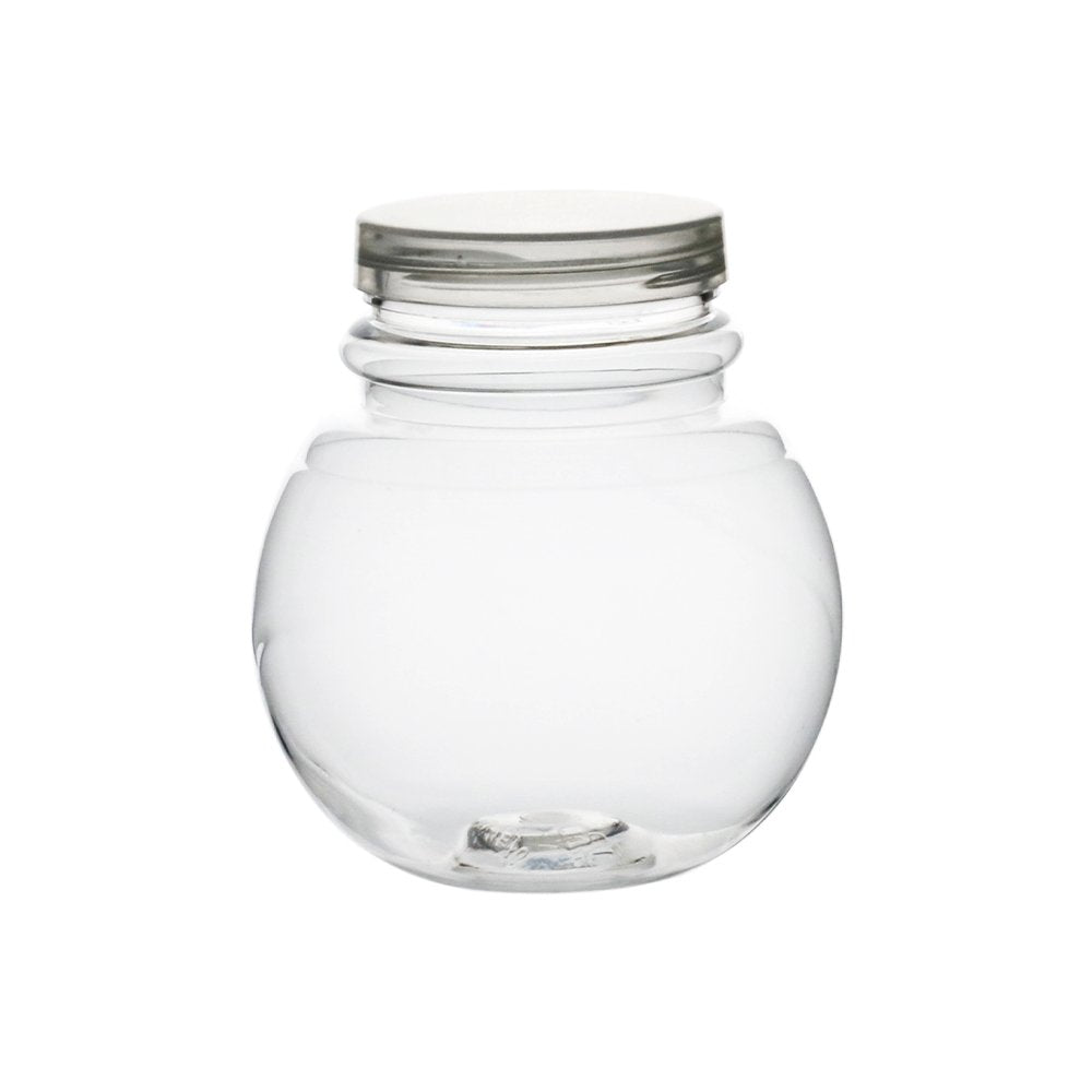 210mL Clear Globe Shape Container With Screw Lid - TEM IMPORTS™