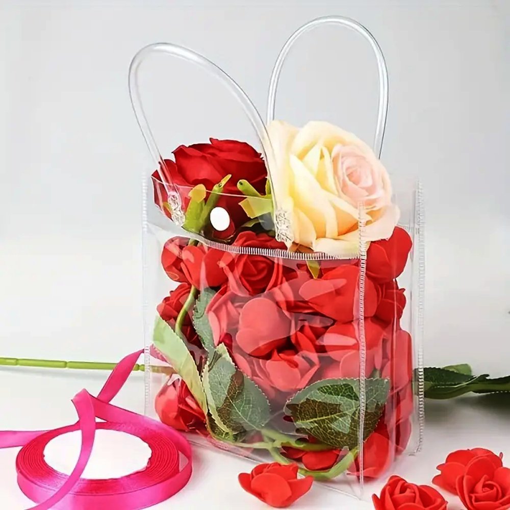 21x19x14cm Clear PVC Gift Bag - TEM IMPORTS™