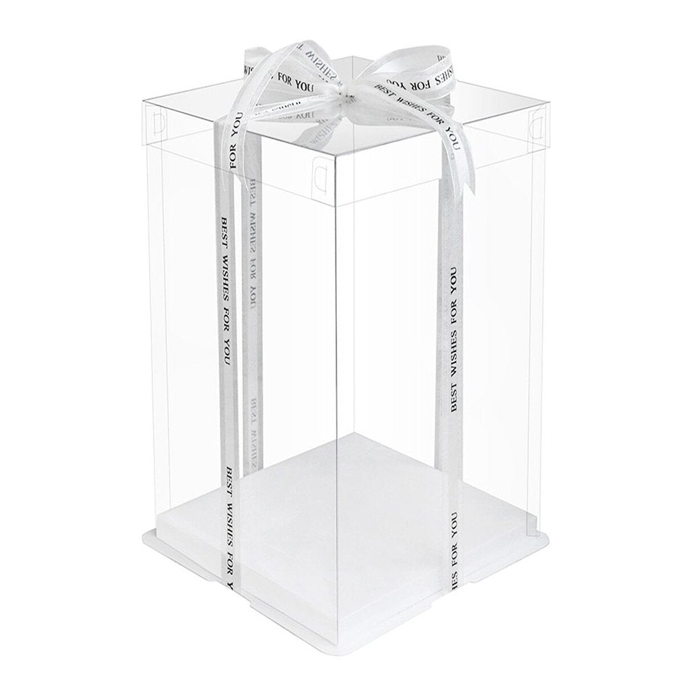 21x21x38 Transparent Square Box - TEM IMPORTS™