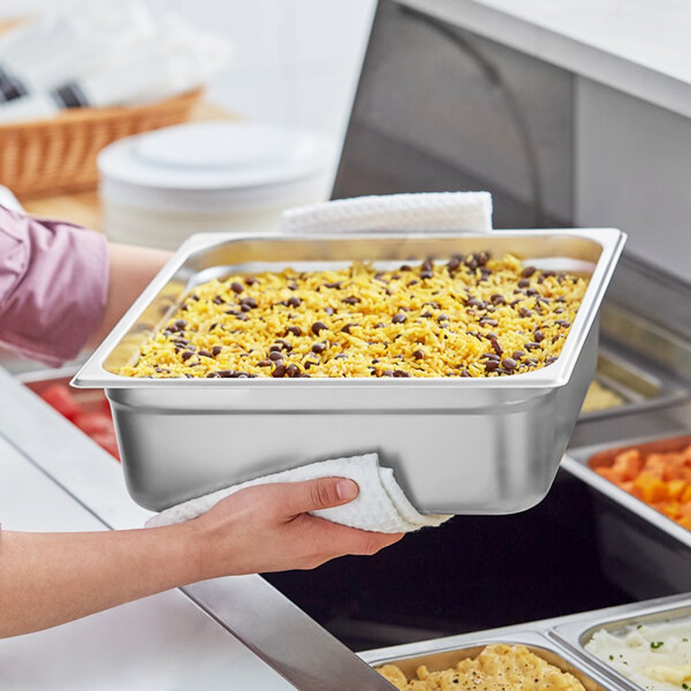 2/3 Size Anti-Jam Gastronorm Steam Pans - 8.0L - TEM IMPORTS™