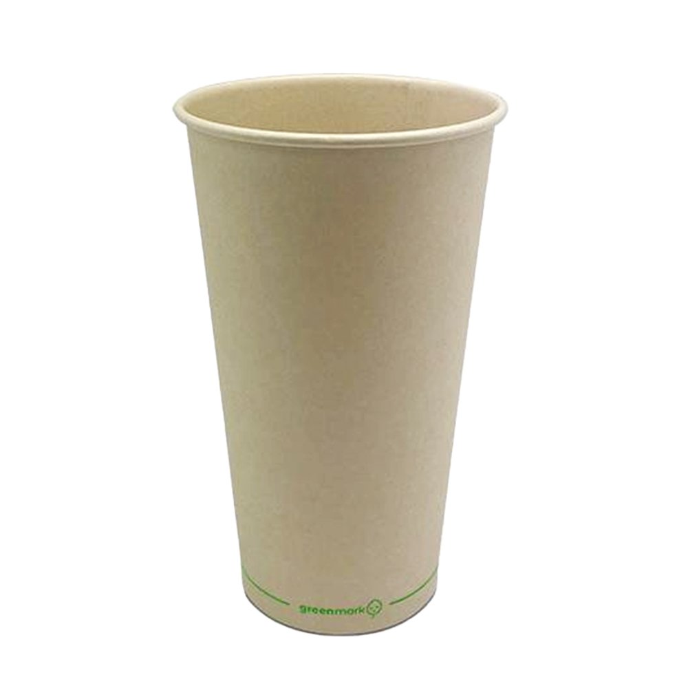 24oz/710mL BioPBS Coated Bamboo Paper Cold Cup - TEM IMPORTS™