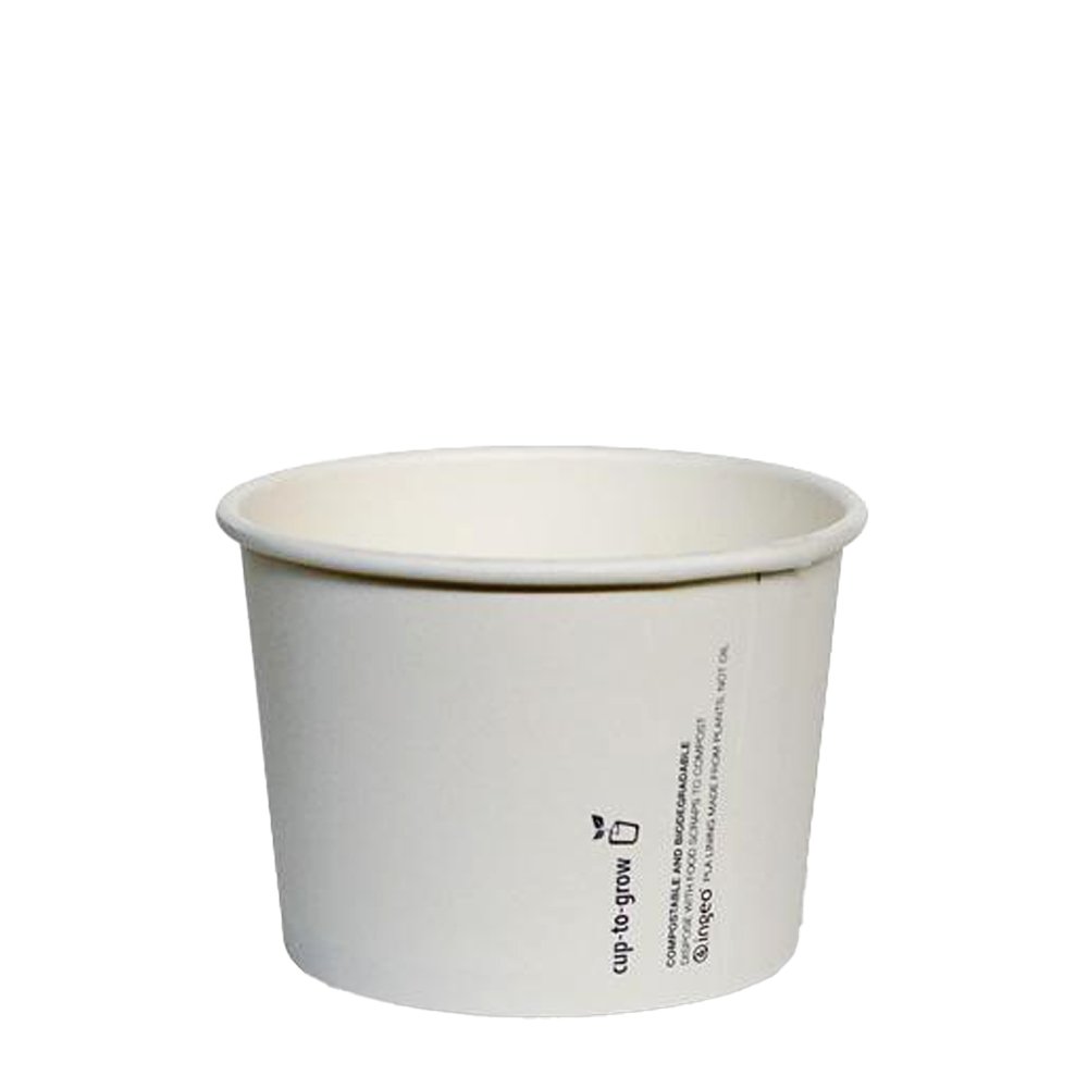 24oz/710mL PLA Coated White Paper Soup Cup - TEM IMPORTS™