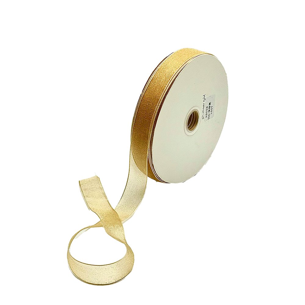 25mm Organza Shimmer Gold - Woven Edge - TEM IMPORTS™