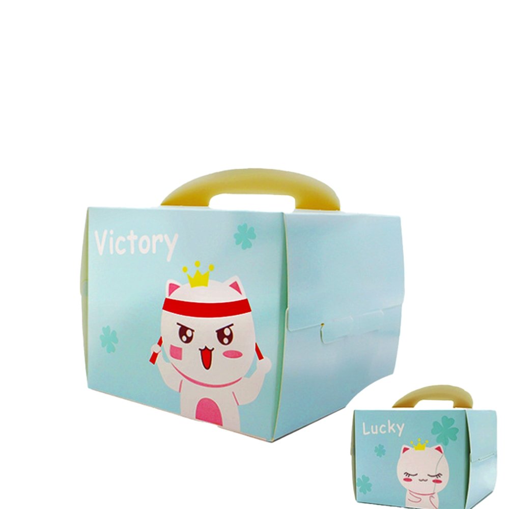25x25x15 Patisserie Square Cake Box - Lucky Cat - TEM IMPORTS™