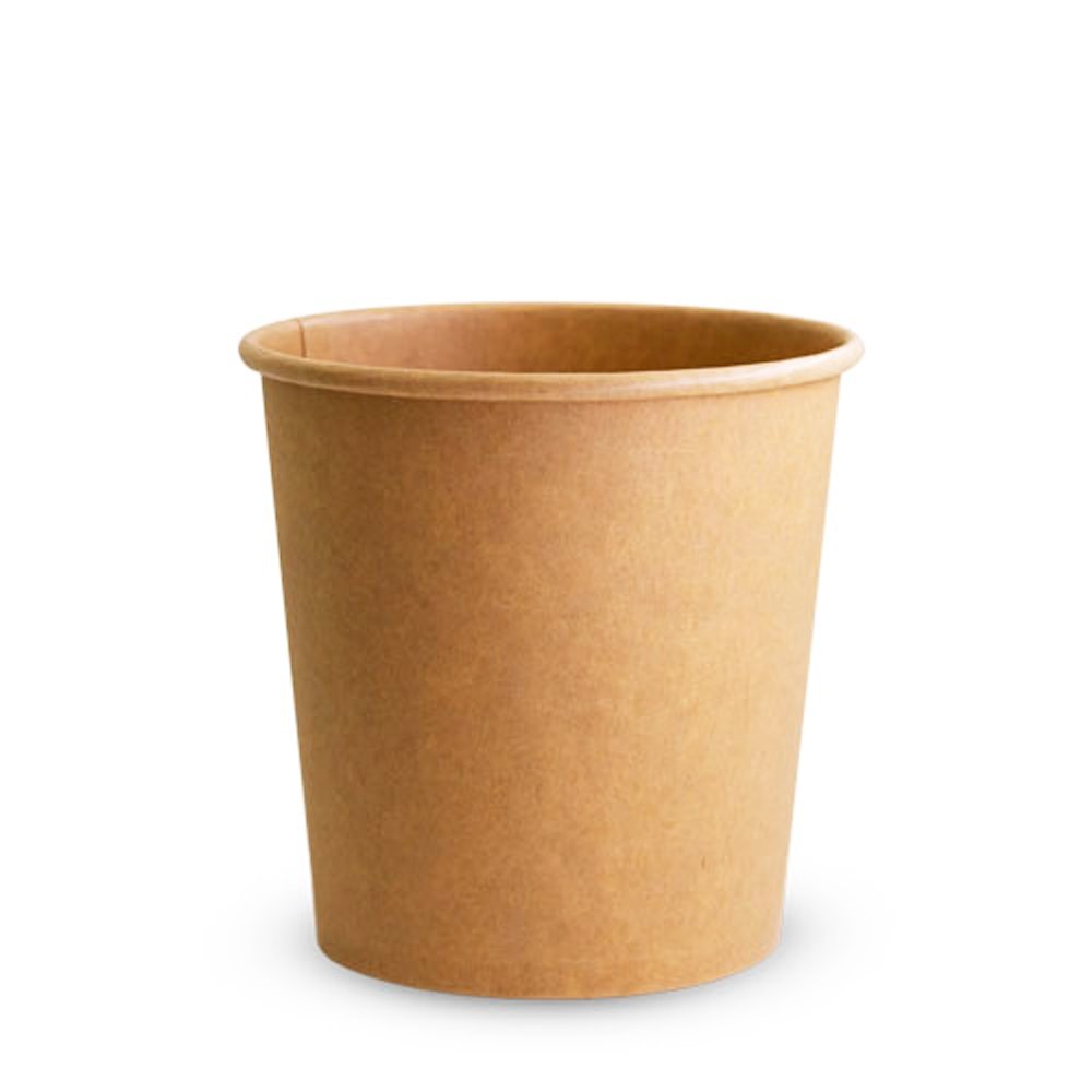 26oz/780mL PE Coated Kraft Paper Soup Cup - TEM IMPORTS™