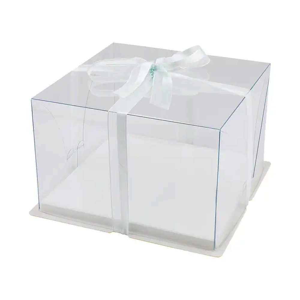 26x26x18 Clear Square Box - White - TEM IMPORTS™