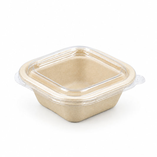 280mL Natural Sugarcane Square Container - TEM IMPORTS™