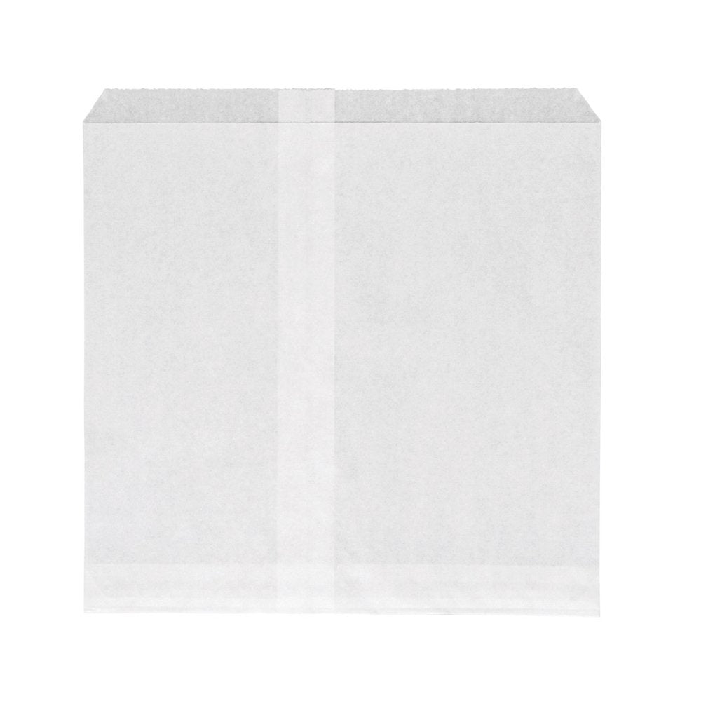 2W 2 Square Flat Paper Bag White - Pack of 100 - TEM IMPORTS™