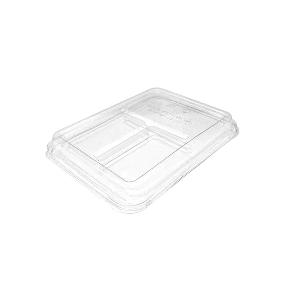 3 Compartment Rectangular Tray PET LID - TEM IMPORTS™