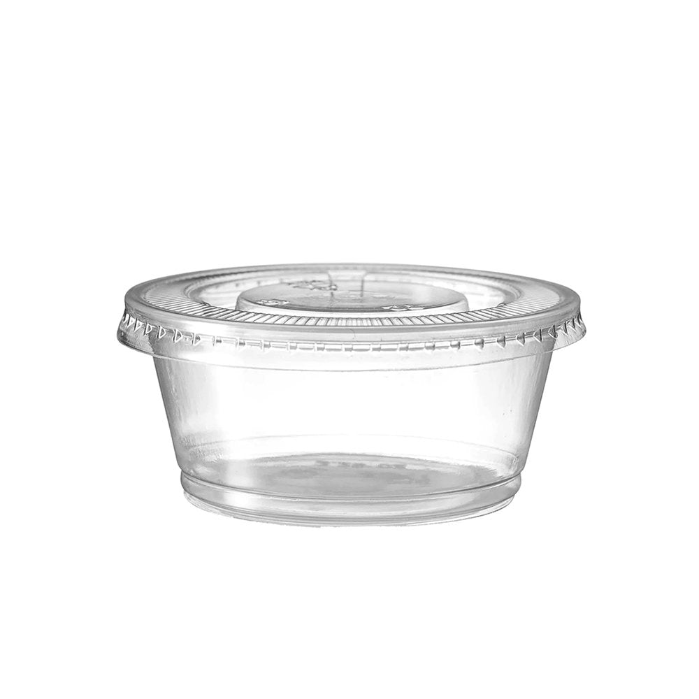 3.25oz/96mL Round Sauce Container With Lid - Pk100 - TEM IMPORTS™